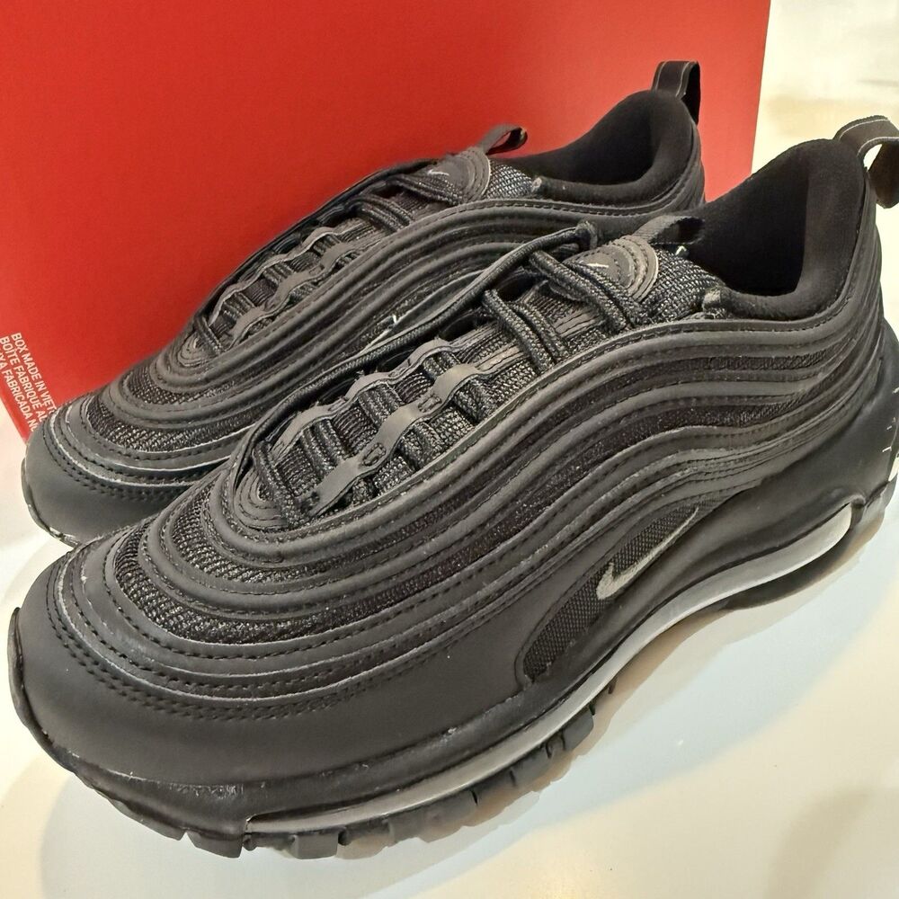 Nike Women's Air Max 97 Black Dark Grey (921733-001) Sz 5 New